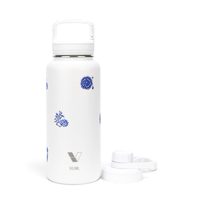 Garrafa Térmica Versity ColdKeeper 950ml Porcelana de Coalas Branca, frente