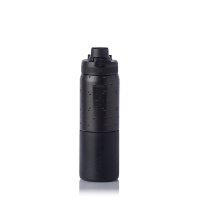 Garrafa Térmica PACCO Nexa 600ml Corações Preta PRETO, frente