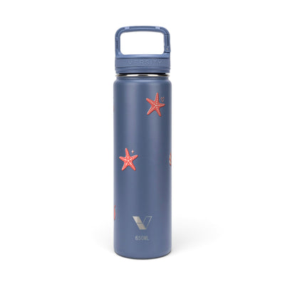 Garrafa Térmica Versity ColdKeeper 650ml Ocean Blush Azul, frente