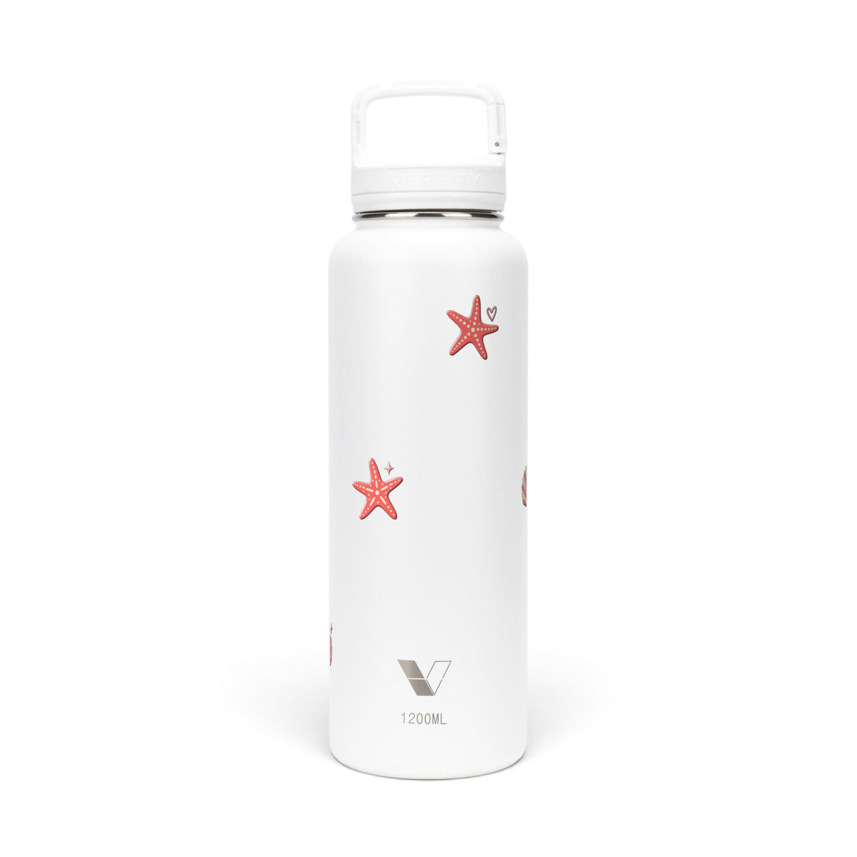 Garrafa Térmica Versity ColdKeeper 1200ml Ocean Blush Branca, frente