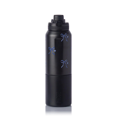 Garrafa Térmica PACCO Nexa 1000ml Laço Leve Preto, frente