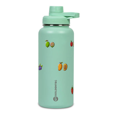 Garrafa Térmica Goldentec 1000ml Frutas Verde Menta, frente