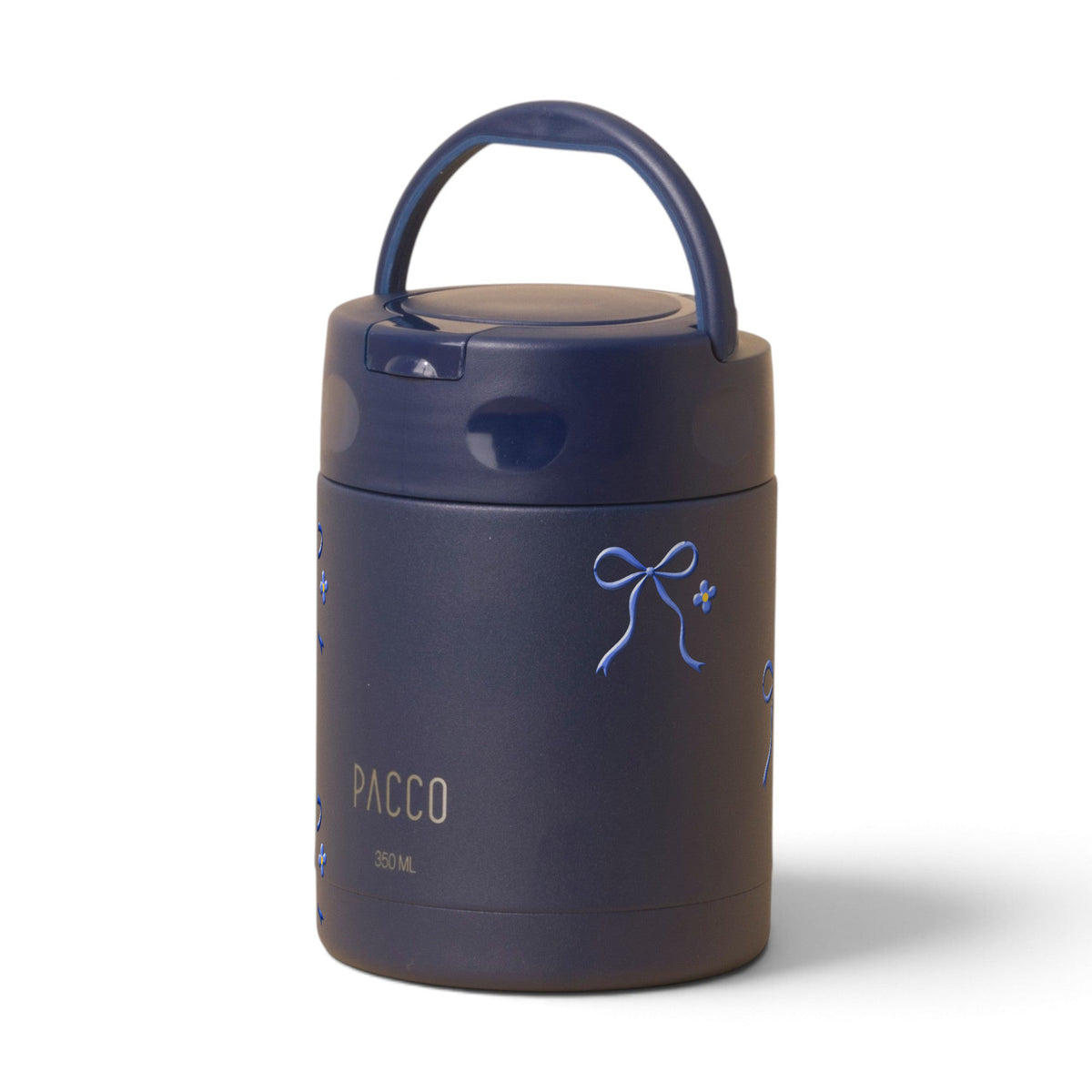 Pote Térmico PACCO FoodJar 350ml Laço Leve Marinho, frente