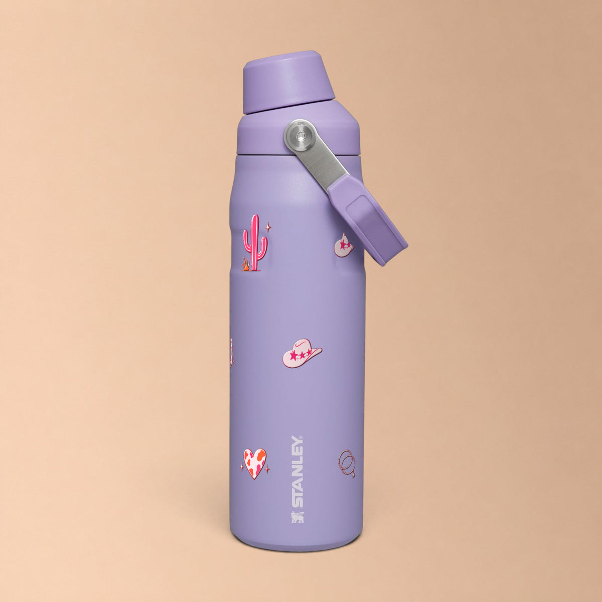 Garrafa Térmica Stanley Aerolight Fast Flow 710ml Country Rosa Lavender, frente