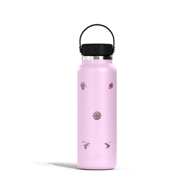 Garrafa Térmica Tuyo 1200ml Corações Lilás, frente
