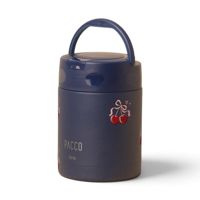 Pote Térmico PACCO FoodJar 350ml Cereja Pop Marinho, frente