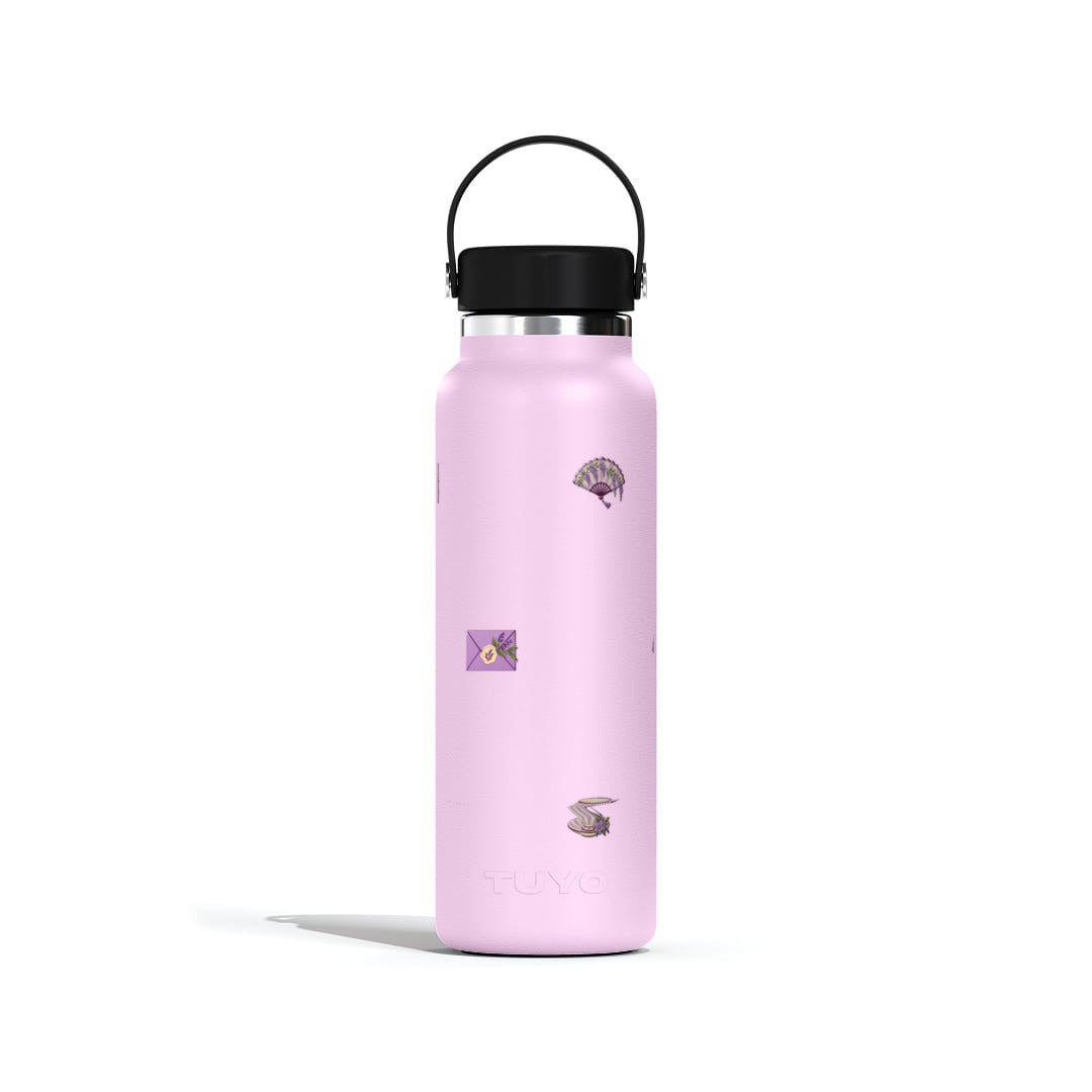 Garrafa Térmica Tuyo 1200ml Lavanda Botânica Lilás, frente