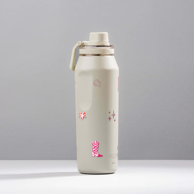 Garrafa Térmica PACCO Vyta 950ml Country Rosa Creme, foto de estúdio