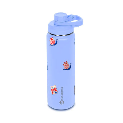 Garrafa Térmica Goldentec 750ml Clube das Cartas Lavanda, frente