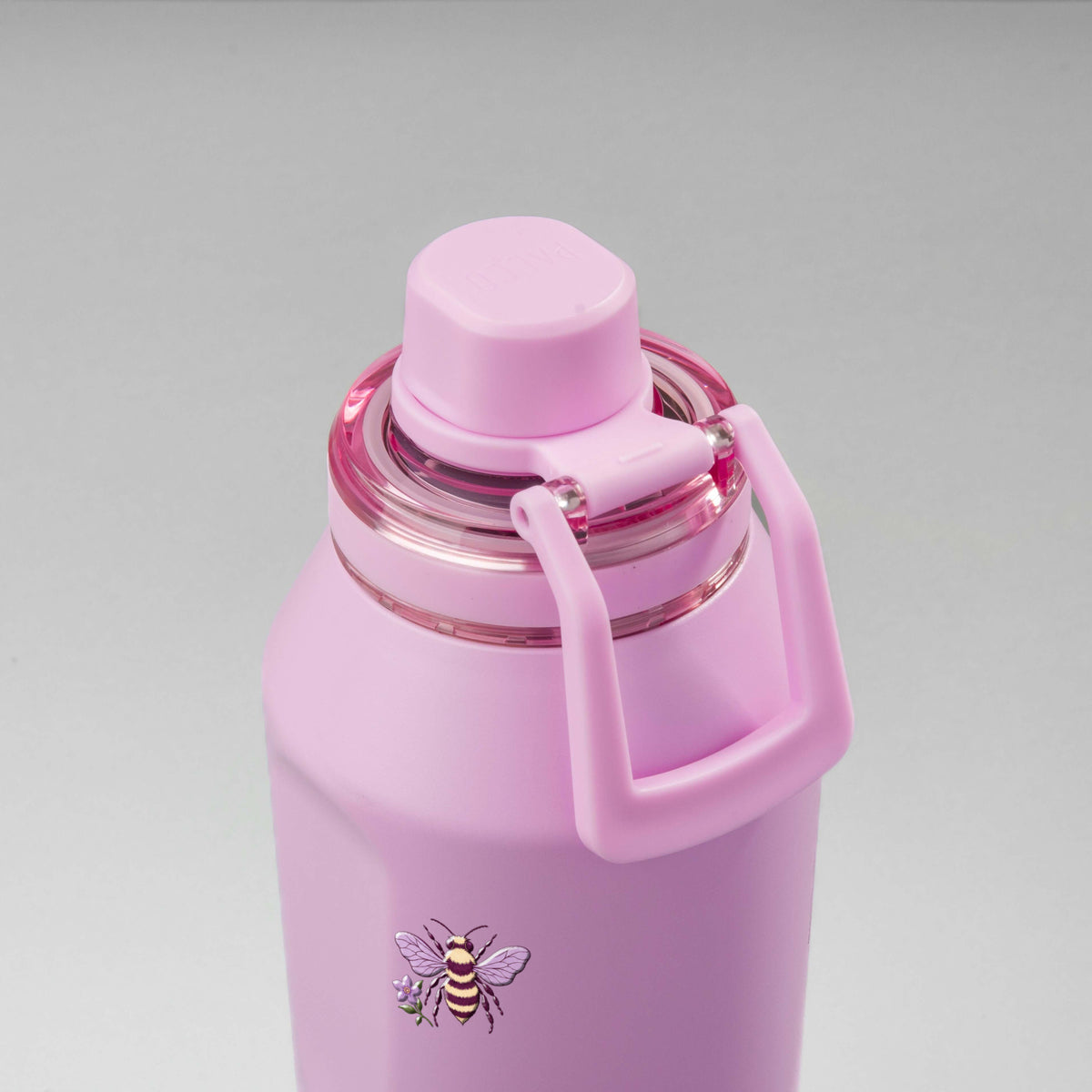 Garrafa Térmica PACCO Vyta 1200ml Lavanda Botânica Lilás, vista de cima