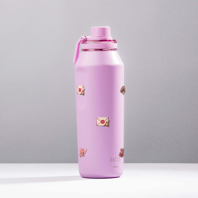 Garrafa Térmica PACCO Vyta 1200ml Rosé Romântico Lilás, foto de estúdio