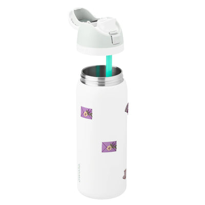 Garrafa Térmica Owala FreeSip 946ml Lavanda Botânica White Marshmallow, sem tampa