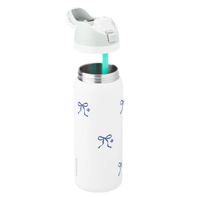 Garrafa Térmica Owala FreeSip 946ml Laço Leve White Marshmallow, sem tampa