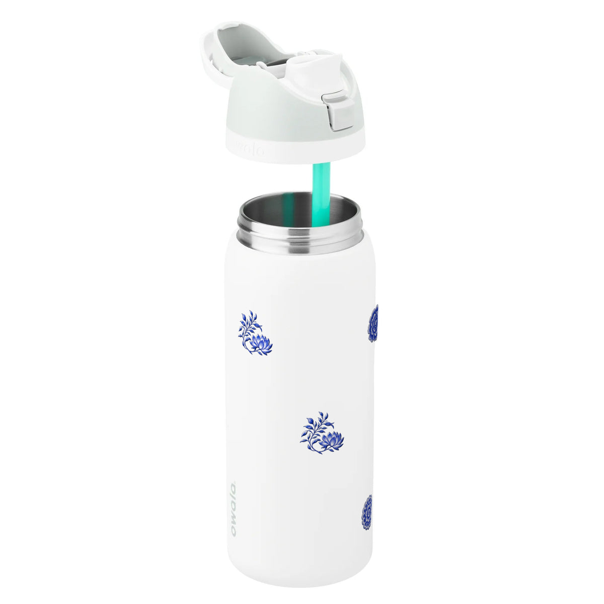 Garrafa Térmica Owala FreeSip 946ml Porcelana de Coalas White Marshmallow, sem tampa