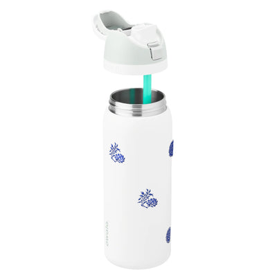 Garrafa Térmica Owala FreeSip 946ml Porcelana de Coalas White Marshmallow, sem tampa