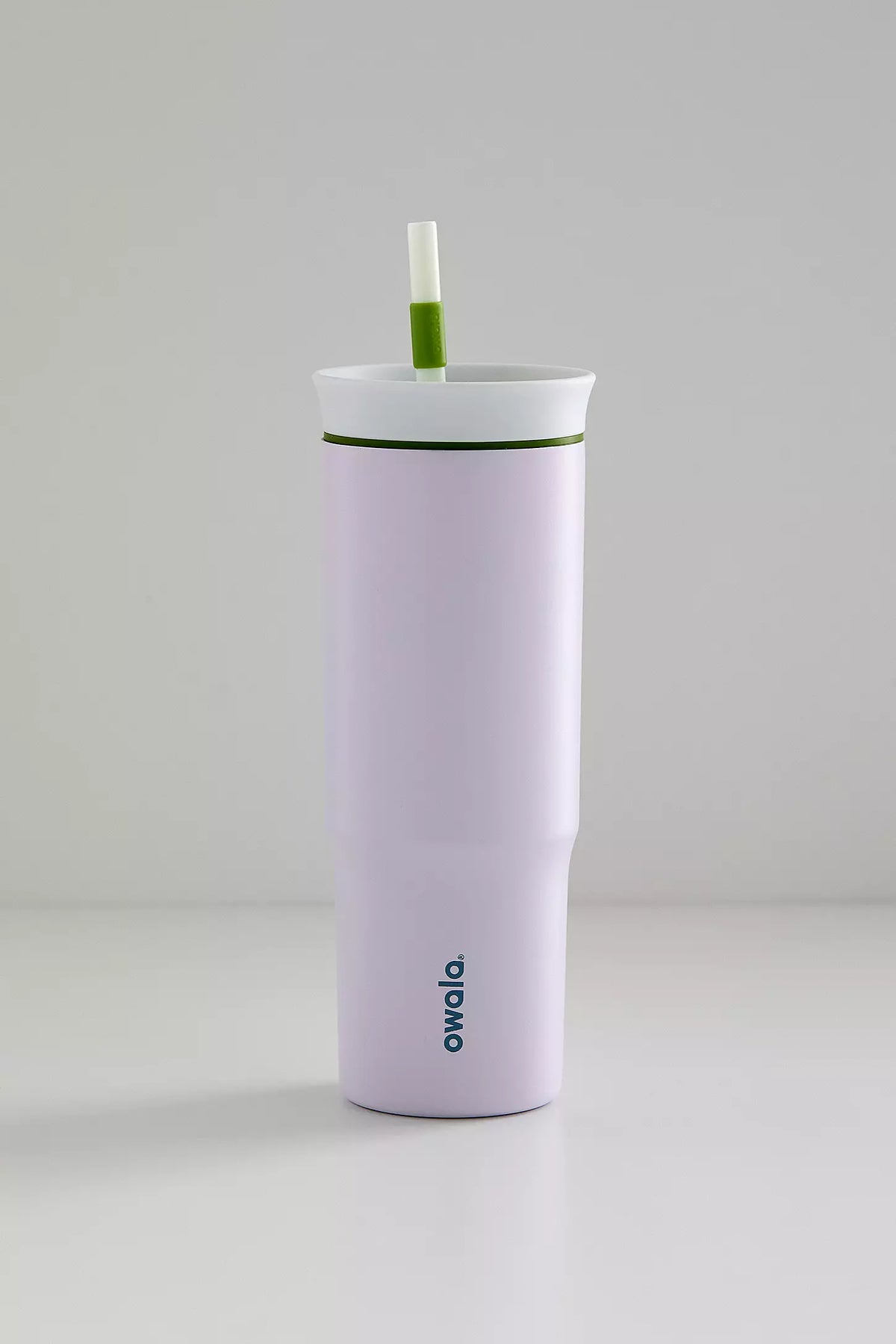 Copo Tumbler Térmico Owala - 710ml | 24oz, lilás com canudo e isolamento a vácuo para bebidas frias e quentes, design moderno.
