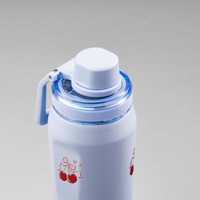 Garrafa Térmica PACCO Vyta 650ml Cereja Pop Lavanda, vista de cima