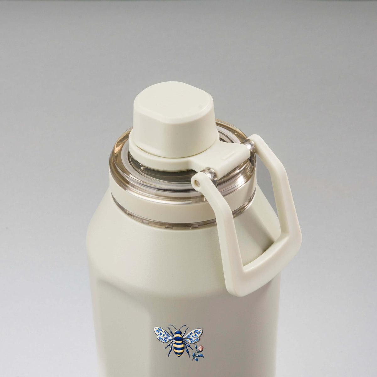 Garrafa Térmica PACCO Vyta 1200ml Porcelana Azul Creme, vista de cima