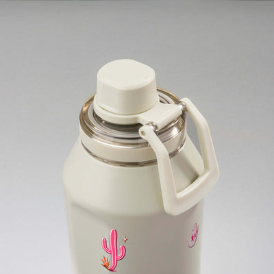 Garrafa Térmica PACCO Vyta 1200ml Country Rosa Creme, vista de cima