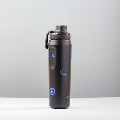 Garrafa Térmica PACCO Vyta 650ml Porcelana de Coalas Preta, foto de estúdio