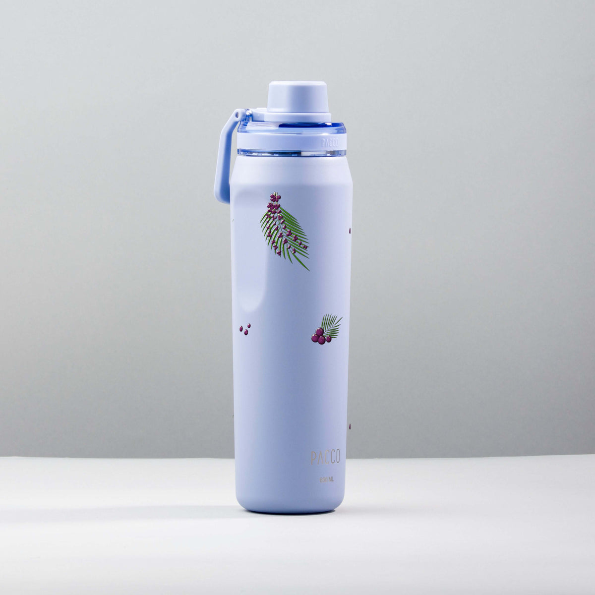Garrafa Térmica PACCO Vyta 650ml Açaí Lavanda, foto de estúdio
