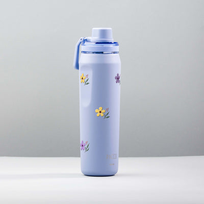 Garrafa Térmica PACCO Vyta 650ml Floral Club Lavanda, foto de estúdio