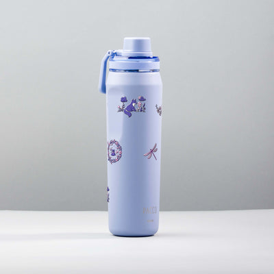 Garrafa Térmica PACCO Vyta 650ml Natureza Lilás Lavanda, foto de estúdio
