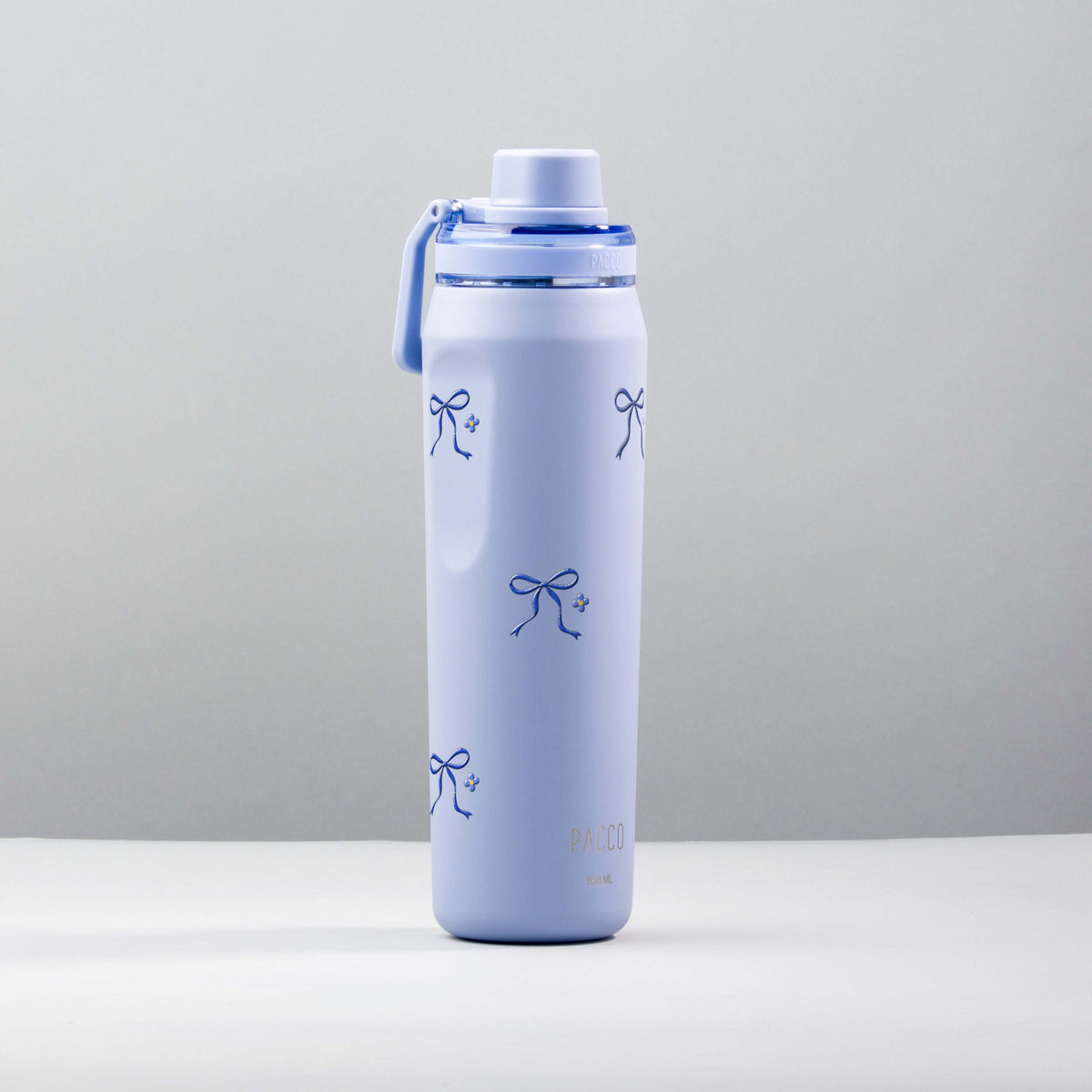 Garrafa Térmica PACCO Vyta 650ml Laço Leve Lavanda, foto de estúdio