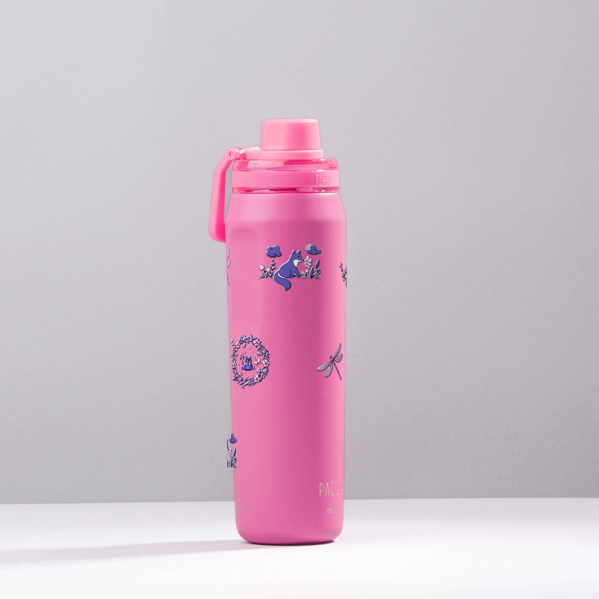 Garrafa Térmica PACCO Vyta 650ml Natureza Lilás Chiclete, foto de estúdio