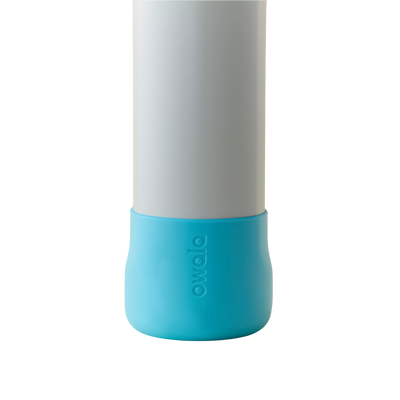 Capa Protetora de Silicone para Garrafa Owala - 710ml | 24oz em silicone azul antiderrapante para proteção e estilo