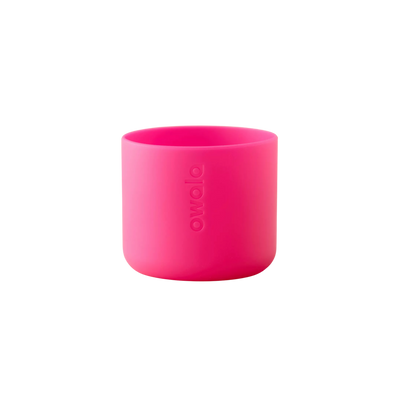Capa Protetora de Silicone para Garrafa Owala - 710ml | 24oz em rosa, resistente e antiderrapante para proteção e estilo.
