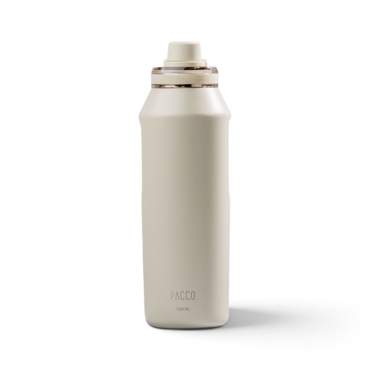 Garrafa Térmica PACCO Vyta 1200ml em aço inox, ideal para manter bebidas frias por 24h e quentes por 12h, com design elegante e durável.