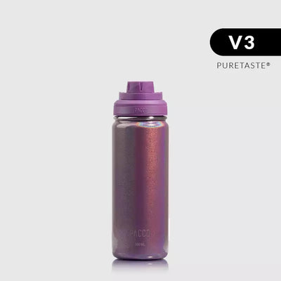 Garrafa Térmica PACCO Hydra V3 500ml PURETASTE® | PEDRAS PRECIOSAS com revestimento PureTaste cerâmico