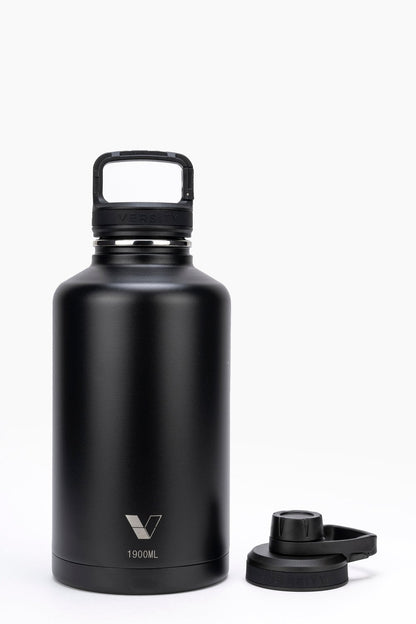 Garrafa Térmica Growler Versity ColdKeeper 1900ML com isolamento a vácuo, mantém bebidas frias por 24h e quentes por 12h, sem transpiração.