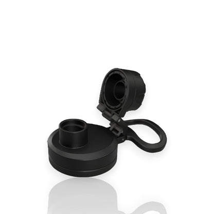 Tampa com bico - Spout Lid preta compatível Urbnsol, HydroFlask ideal para garrafas 350ml-1.200ml, uso fácil e prático.