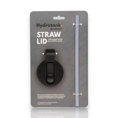 Tampa Urbnsol - Canudo esportiva com bico retrátil e canudo, feita em plástico PP5 sem BPA, ideal para esportes e hidratação segura.