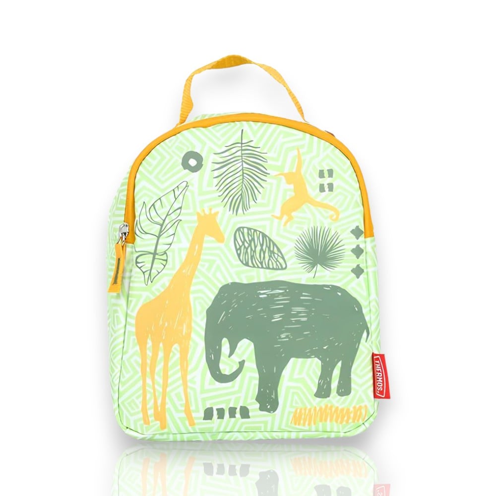 Lancheira Térmica - Thermos com design infantil de animais, ideal para manter alimentos frescos e seguros. Alta qualidade e proteção antimicrobiana.