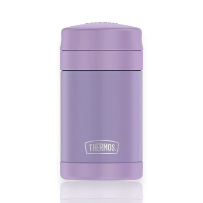 Pote Térmico Thermos Funtainer - 470ml em roxo com isolamento a vácuo, mantendo alimentos quentes ou frios por horas.