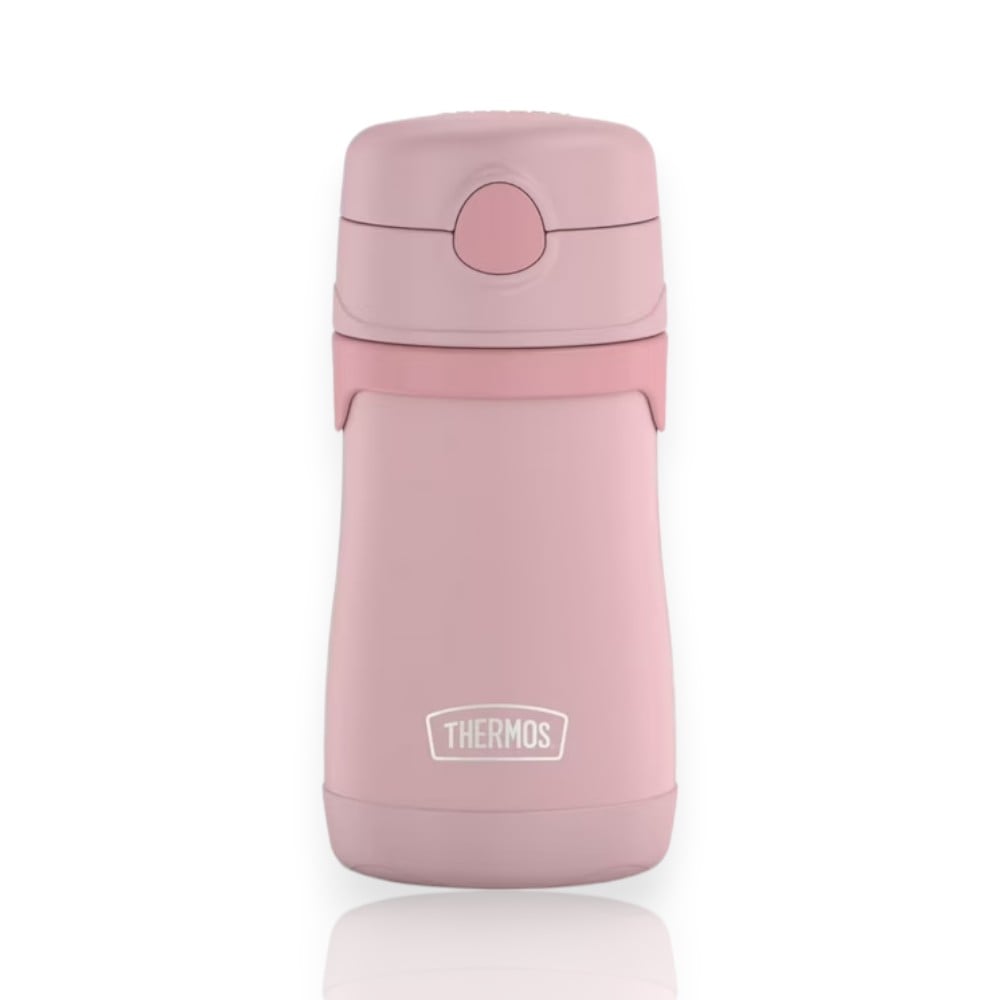 Garrafa Térmica Thermos baby - 290ml rosa, ideal para crianças, com isolamento a vácuo e design resistente a impactos.