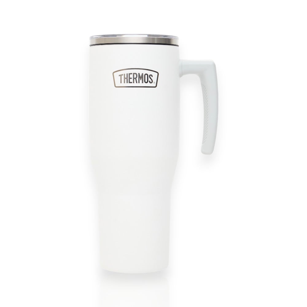 Copo Térmico com canudo Thermos - 1100ml em aço inoxidável, preserva temperatura por 18 horas, isolamento a vácuo. Ideal para bebidas frias e quentes.