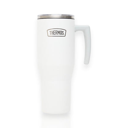 Copo Térmico com canudo Thermos - 1100ml em aço inoxidável, preserva temperatura por 18 horas, isolamento a vácuo. Ideal para bebidas frias e quentes.