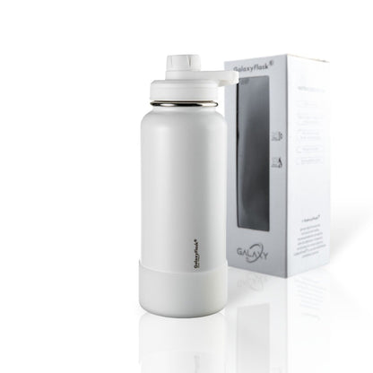 Garrafa Térmica GalaxyFlask® 946ml - Alça Fixa com alta eficiência térmica e tampa Spout Lid, ideal para manter bebidas quentes e frias.