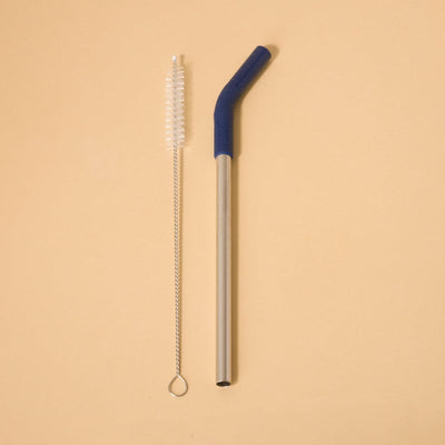 Eco Canudo em Inox - PACCO com escova de limpeza, reutilizável e sustentável, ideal para reduzir impacto ambiental.
