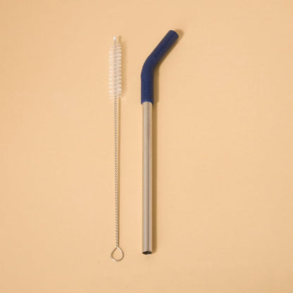 Eco Canudo em Inox - PACCO com escova de limpeza, reutilizável e sustentável, ideal para reduzir impacto ambiental.