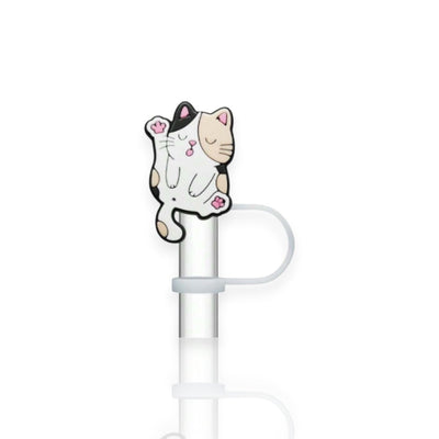 Protetor de Canudo Quencher - Gatinho com design de gatinho, ideal para higiene e estilo no seu copo térmico.