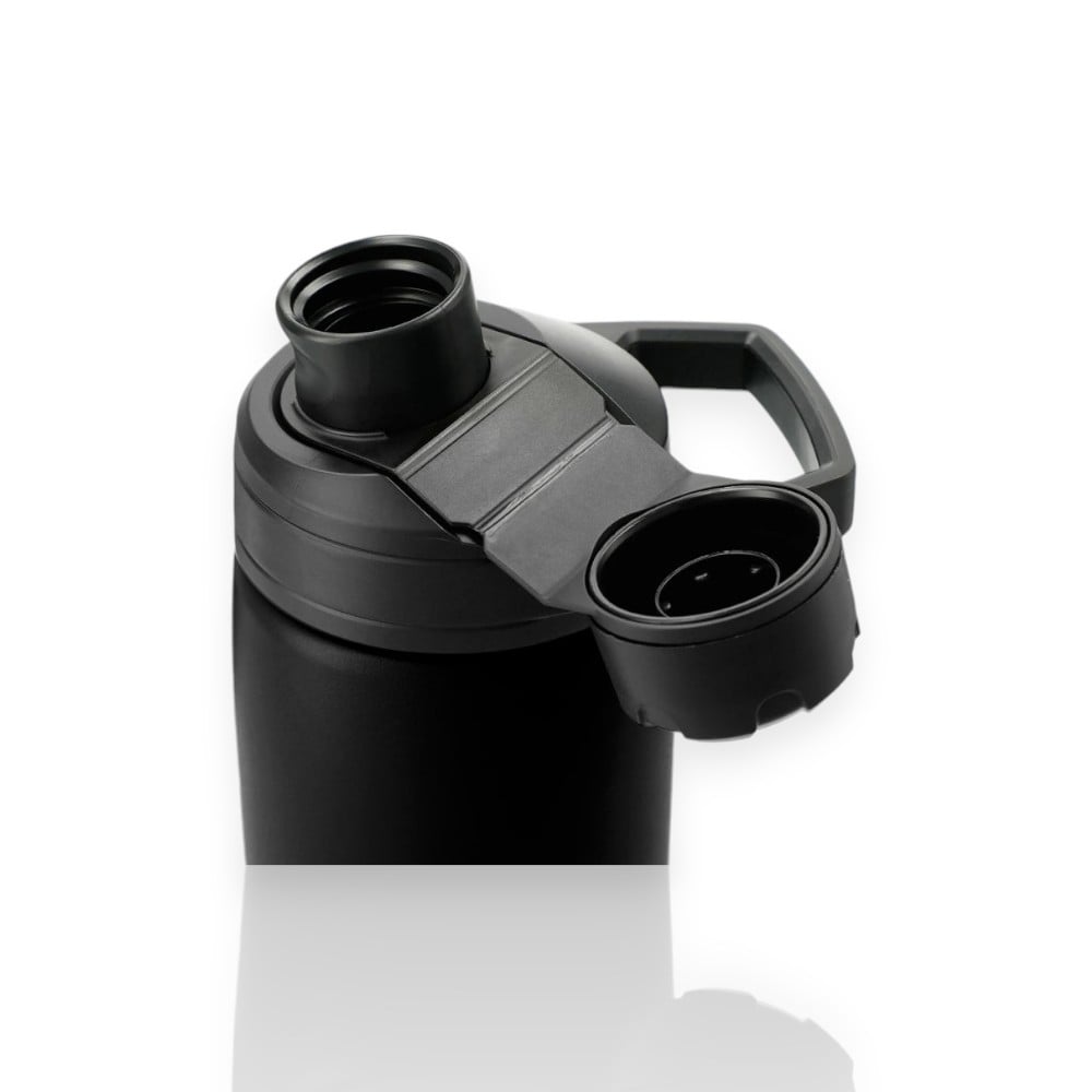 Garrafa Térmica Camelbak Chute Mag - 1000ml com tampa magnética aberta e bico ergonômico para fácil uso e transporte prático.