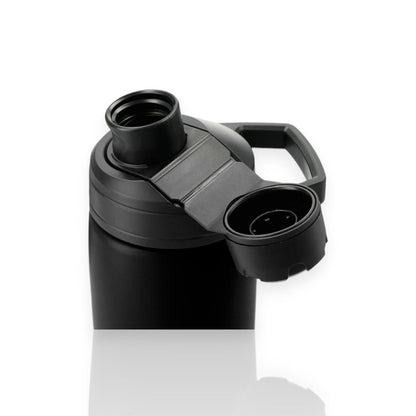 Garrafa Térmica Camelbak Chute Mag - 1000ml com tampa magnética aberta e bico ergonômico para fácil uso e transporte prático.