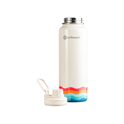 Garrafa Térmica Urbnsol 1,18L - Core e Waves com tampa removível em aço inoxidável, ideal para bebidas quentes e frias