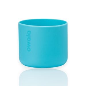 Capa Protetora de Silicone para Garrafa Owala - 710ml | 24oz azul clara, resistente e antiderrapante para proteção e estilo.
