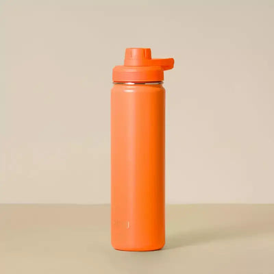 Garrafa Térmica PACCO Hydrav2 650ml laranja com alto desempenho térmico e design moderno, ideal para manter bebidas quentes ou frias.